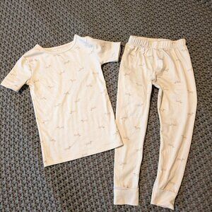 Cloud Island 4T Cream Weiner Dog Print Pajama Set
